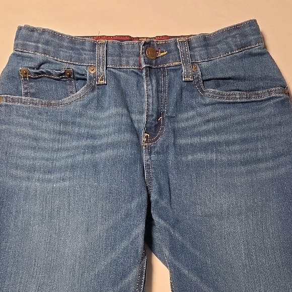 Levi's 514 Slim Boys Blue Jeans Size 14 reg Adjustable Waist 27 Length 29  EC - Picture 5 of 9